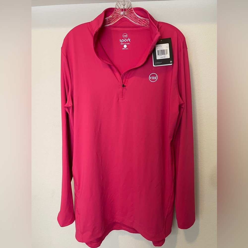 Veil Garments Spark Half-Zip Performance Top NWT